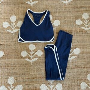 Aerie Offline Dusty Blue Athletic Set